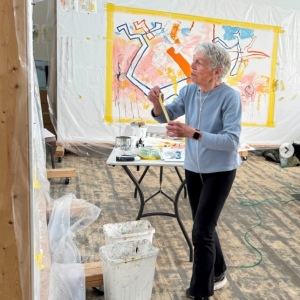 woman painting