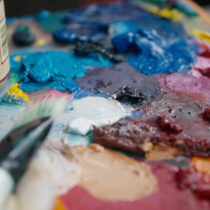 close up of palette