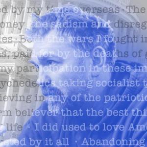 an image of graham platner with some of his reddit comments overlayed.