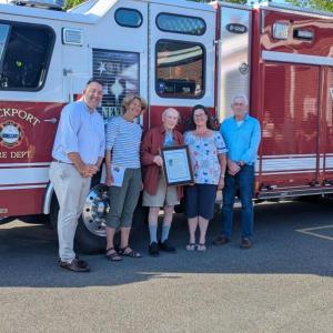 Charlie Knight and Rockport Select Board (Photo courtesy Town of Rockport)