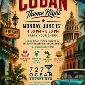 CUBAN NIGHT at 727 Ocean Sunset