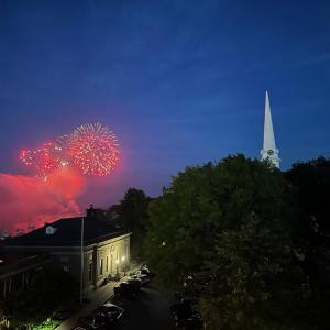 Fireworks over Camden Harbor 2024 (Photo by Lynda Clancy)