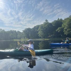 women kayaking