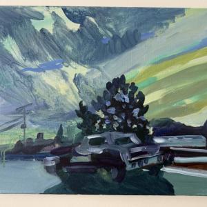painting, car