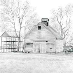 Greattinger, Iowa (Drawing by Rick Cronin)