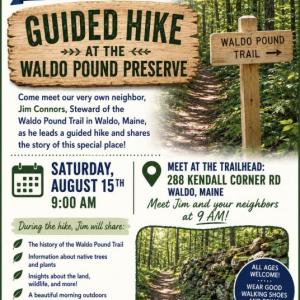 poster of guided hike