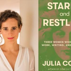 author photo and book cover