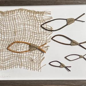 fiber fish in net