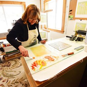 Sherrie York in her workshop