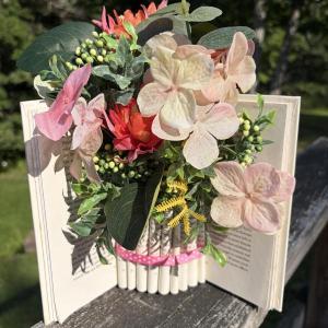 flowers in a book