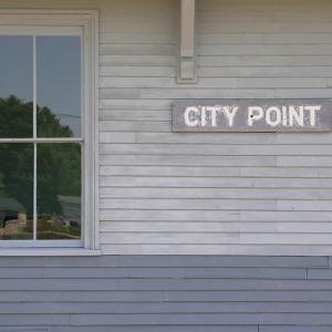 side of building with "City Point" sign