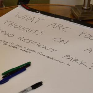 Harbor Park Revitalization and Dam Removal Public Engagement meeting