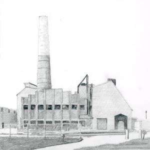 Erie Forge and Steel (Drawing by Rick Cronin)