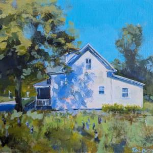 white farmhouse