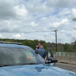 Trooper with radar gun