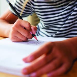 Person writing