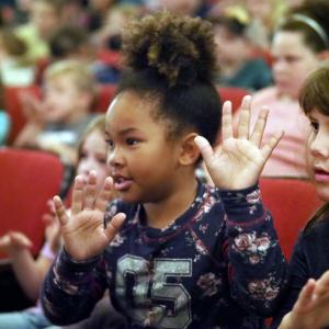 children in the audience