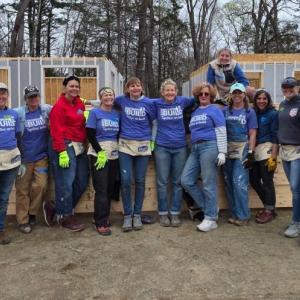group photo at construction site