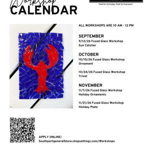 Fused Glass Fall Schedule at The Barn!