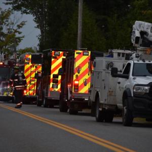 trucks on Thomaston Street