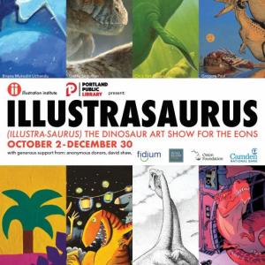 "Illustrasaurus" exhibit poster
