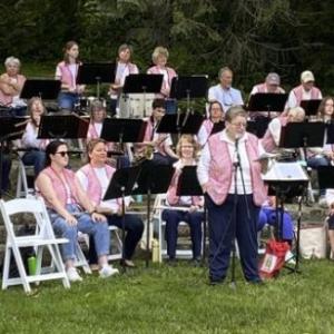 band in an amphitheater