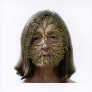 woman's face altered