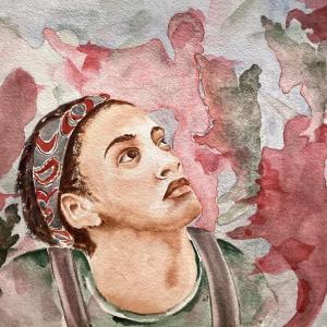 painting of woman