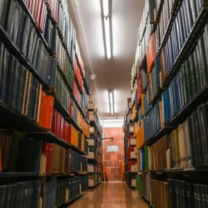books in a library