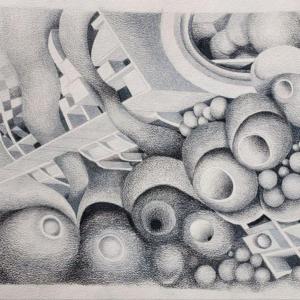 abstract pencil drawing