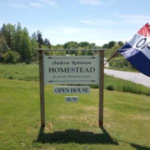 Andrew Robinson Homestead street sign (Sarah Thompson photo)
