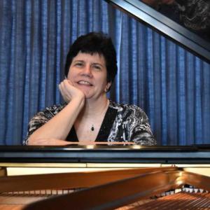 woman at piano