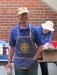 Roger Moody overseeing the cooking talent