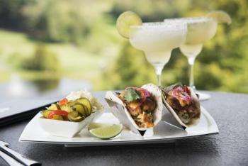 fish tacos, margaritas, grille 19, boothbay harbor country club, restaurant