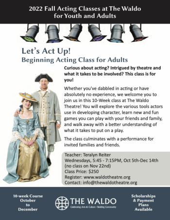 Acting Classes, ages 18+