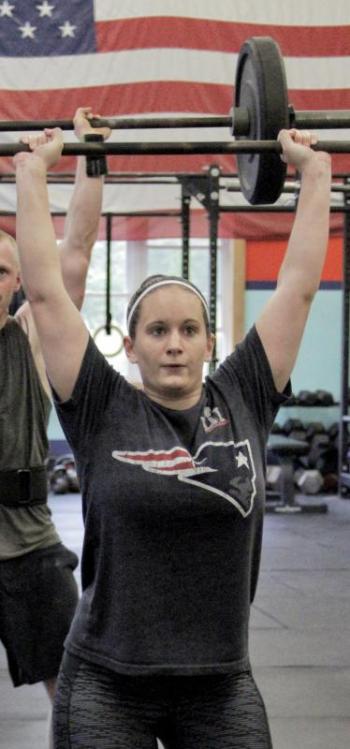 Gab Duke at CJ Strength and Conditioning, LLC in Rockport, Maine