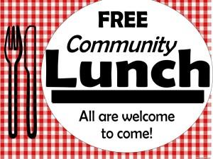 all are welcome. free lunch