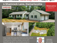Open House at 4 Shamrock Lane, Damariscotta Nov.1 10am-1pm